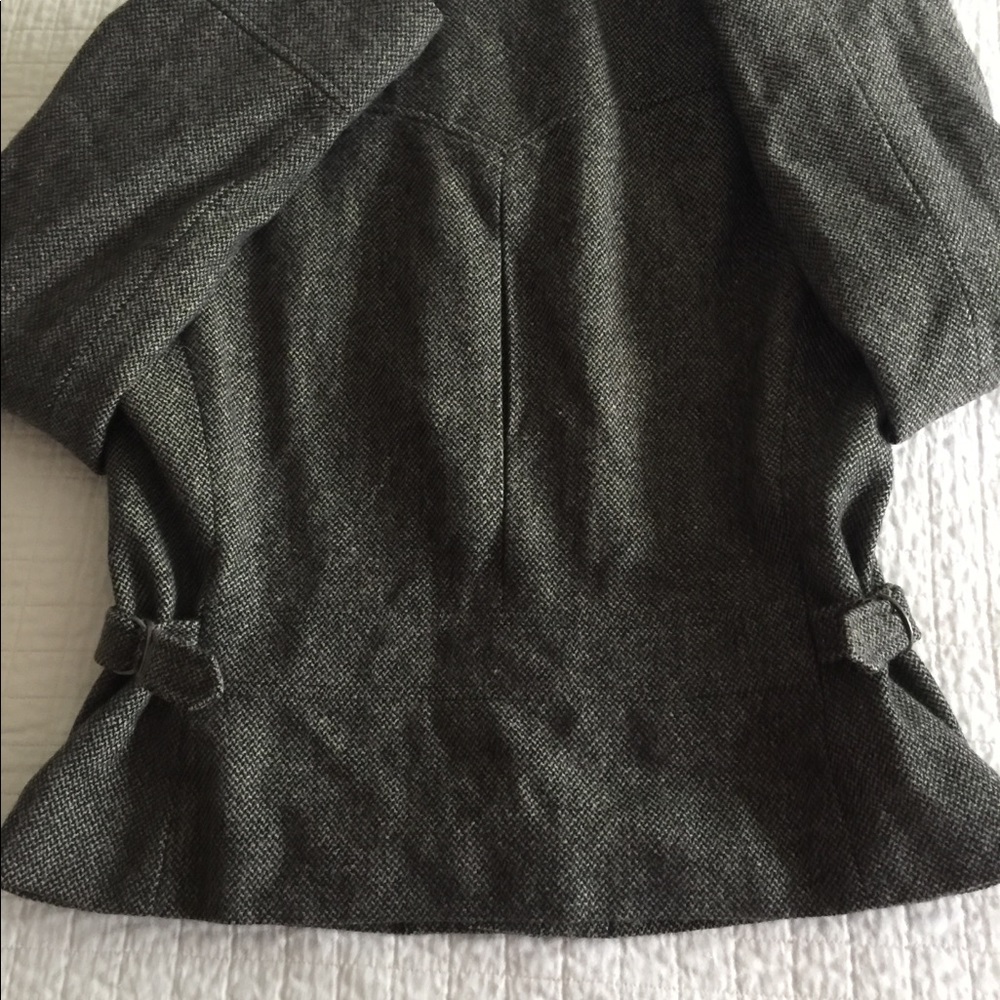 VTG Lauren Ralph Lauren wool tweed moto blazer/jacket - Picture 8 of 10
